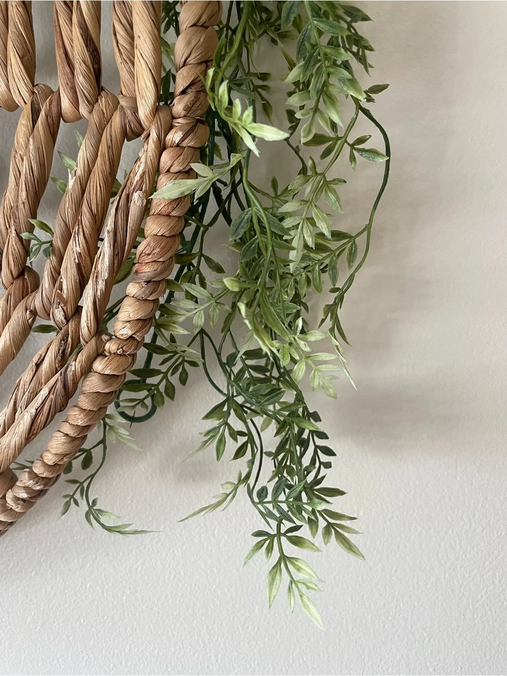 Faux Hanging Greenery Garland
